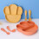 Kids Divided Plate PP Reusable 20cm 4