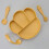 Kids Divided Plate PP Reusable 20cm 5