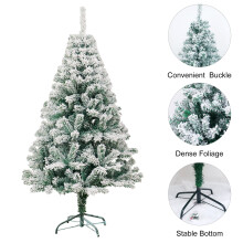 4ft Hinged Artificial Christmas Tree with Metal Stand