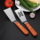 Stainless Steel Spatula Set with Wooden Handle 2 pcs 1
