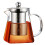 Glass Teapot Borosilicate Stovetop Kettle with Stainless 1