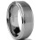 Βέρα γάμου Metal Masters Tungsten για άνδρες, 8MM με βουρτσισμένο φινίρισμα, ασημί χρώμα 1