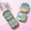 Portable plastic vitamin storage box light green 1