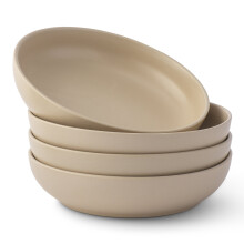 JoyJolt Mesa Stoneware Pasta Bowls 40 oz 4-Piece
