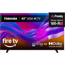 Toshiba 65" UF26 Fire 4K HDR TV, TRU Picture Engine, HDR10, Dolby Vision & Atmos, Freely, DTS Virtual X, Alexa Voice Remote