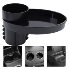 Auto-Becherablage-Erweiterung, rutschfest, 8,1 cm, Schwarz