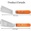Happon Metal Spatula Set Wooden Handle 2pcs 1