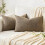 Lot de 2 housses de coussin effet lin 1