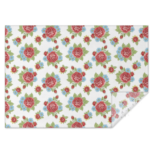 Nappe rectangulaire en polyester à motif floral 152 x 213 cm