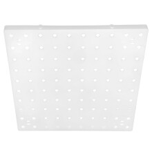 Panneau perforé mural en plastique blanc 25 x 25 cm