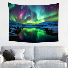 Aurora Borealis gobelin fali dísz 40x30 hüvelyk
