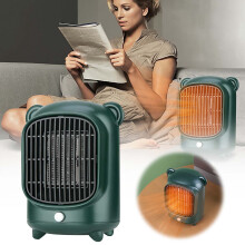 Aquecedor portátil de 500W 12V para uso em barracas e ambientes internos.