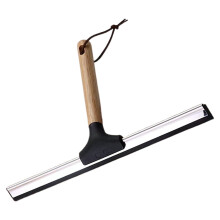 Raclette Ă manche en bois pour portes de douche en verre