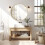 Wall Round Mirror Gold 24 inch 1
