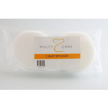 Multy 2 Pack White Baby Sponges