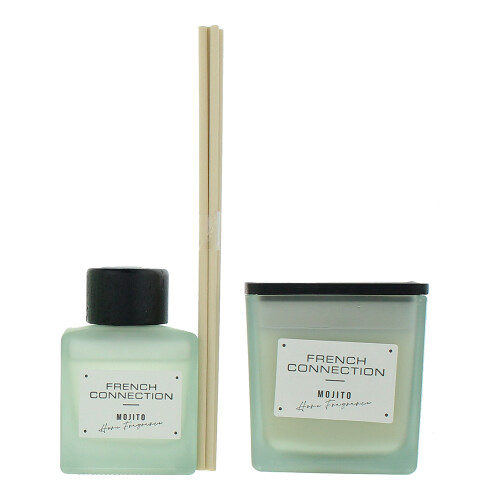 FCUK French Connection Autumn Collection Mango Mojito 2 Piece Gift Set: Diffuser 100ml - Candle 200g 2