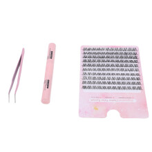 Wimperncluster Kit w55 Fluffy normaler Look mit Kleber