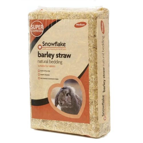 Snowflake Medium Barley Straw Small Animal Bedding
