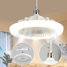 Ventilatoren im Ausverkauf! lulshou Deckenventilator mit Beleuchtung, geschlossenes, flaches Design, Fernbedienung, kompatibel mit Smart-Home-Systemen