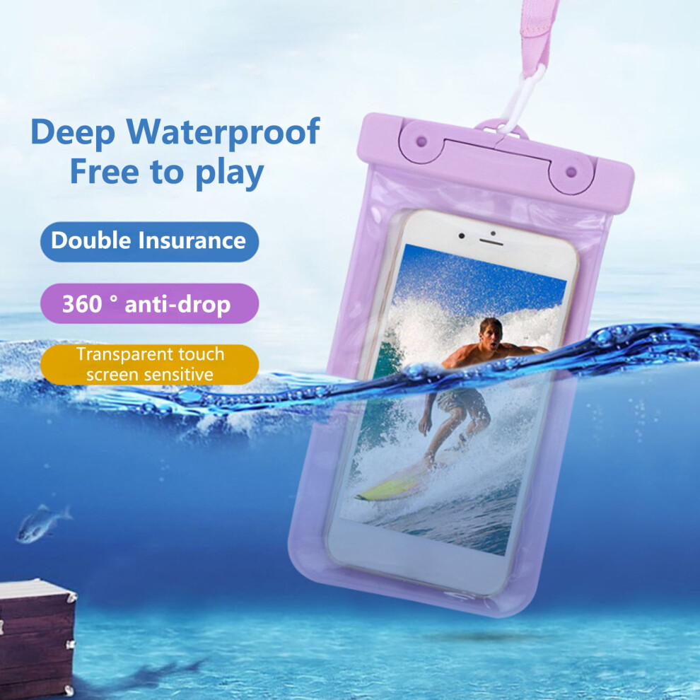 Waterproof Phone Pouch With Strap Clear Touchscreen Case 917087651790