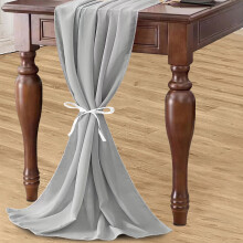 Bratach Tábla Chiffon na hEorpa Lmueinov Bratach Tábla Dath Soladach Nua Maisiú Tábla Bainise Óstáin Imréiteach Bratach Tábla Bainise
