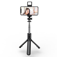 Mini-Selfie-Stick, Handstativ mit abnehmbarer Funkfernbedienung und Mini-Stativständer