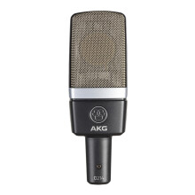 AKG C214 Professional Large-Diaphragm Condenser Microphone, Single pattern, cardioid, switchable 20dB attenuator and bass-cut filter, integrated susp