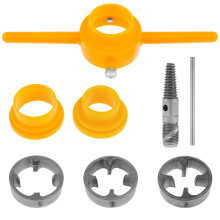 Outil de filetage PVC et kit d'extraction de vis de plomberie, outil manuel d'outillage pour tuyaux et filetage de tuyaux, pour une utilisation