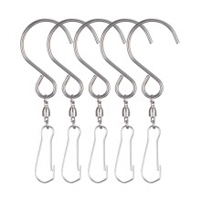 Windmolentjes in de uitverkoop! Lekdue metalen windmolenhaak, windgonghaak, roestvrij staal, vrij draaiend, kogellager, kleine haak, 5x haak, haken