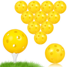 Golføvelsesball innendørs valgfritt treningshjelpemiddel perforerte baller bakgård plast med hull 24 stk