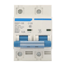 Interruptor de protección contra fugas de 400V 80/100/125A DZ47-125 Disyuntor miniatura de 2 polos (125A)