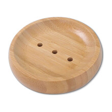 Portasapone in legno di bambù OAVQHLG3B, vassoio portasapone, portasapone in legno naturale per doccia, casa, bagno, cucina