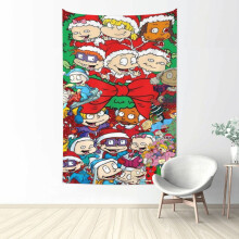 Arazzo Rugrats, grande stendardo da parete, arazzi estetici, poster artistico, sfondo per camera da letto, soggiorno, dormitorio, decorazione per la