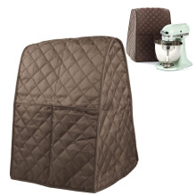 Funda protectora antipolvo con bolsillo y bolsa organizadora para batidora Kitchenaid, Sunbeam y Cuisinart (Negro/Café/Rojo)