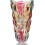 Bohemisk glasvas 24 cm – skimrande lila glitter 1