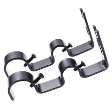 Supports de tringle à rideaux en fer vintage – 30 x 5 x 1,5 cm