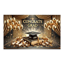 Bannière de décoration de remise de diplôme personnalisée (1 pièce)