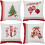 Julkuddfodral i sammet, 4-pack, 36x36 cm 1