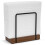 Porte-serviettes en bambou et fer – Modèle de table sur pied 1