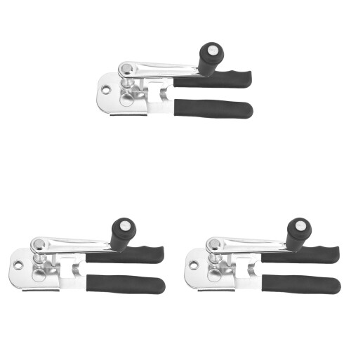 Ouvre-boîtes robustes en acier inoxydable (lot de 3)