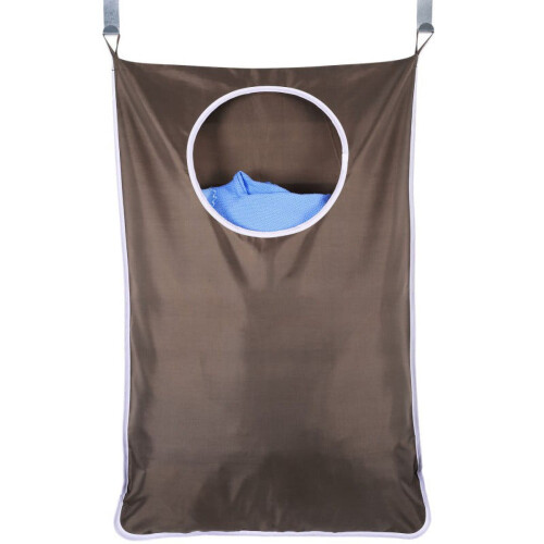 Oxford Cloth Hanging Laundry Hamper with Hooks