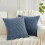 Μαξιλαροθήκες Dusty Blue 24x24 ίντσες, συσκευασία των 2 1