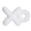 XO Plush Throw Pillow White18x18Inch Decorative Bedroom 1