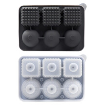 Large Ice Cube Tray Reusable Slow-Melt 12-Cavity