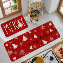 Dywanik podłogowy Kayannuo Christmas Red z literami 2 szt.