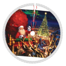 Christmas Tree Skirt 48 Inch Rustic Holiday Decor