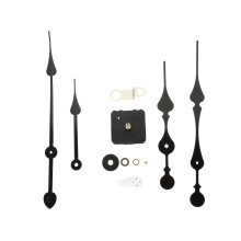 Kit de mecanismo de relógio de parede preto silencioso para substituição DIY