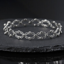 925 Sterling Silver Adjustable Bracelet or Ring
