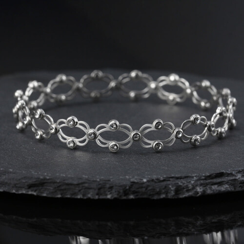 925 Sterling Silver Adjustable Bracelet or Ring