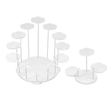 présentoir à cupcakes rond en acrylique (2 pièces)